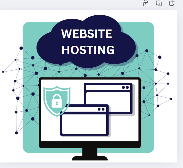 infographic showing a secure hosting example